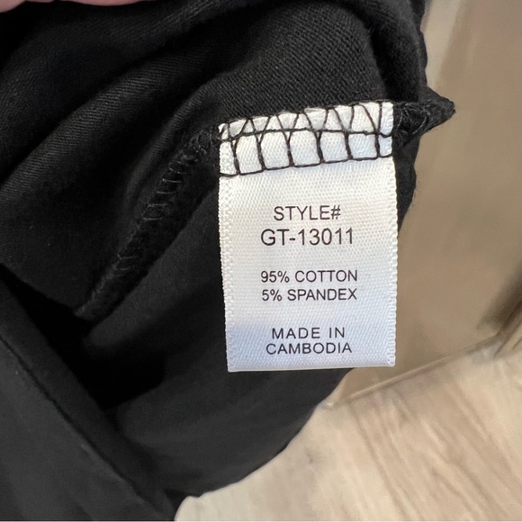 2 PC Zenana Long Sleeve Black V Neck Top & Leggings Set - Picture 6 of 12